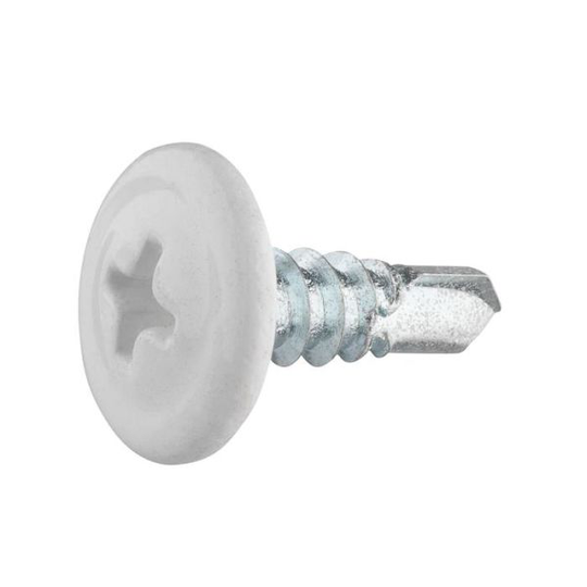 Grabber 166007 Montageskruv 4,2 x 13 VIT BORRSPETS 100-pack