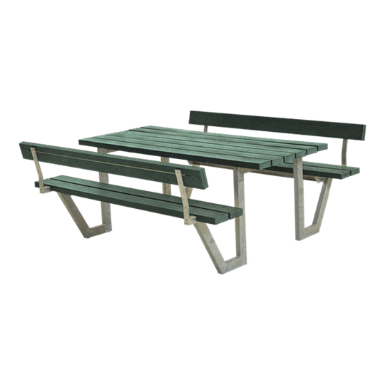 BÄNKBORD WEGA RETEX 2 RYGGSTÖD PLUS