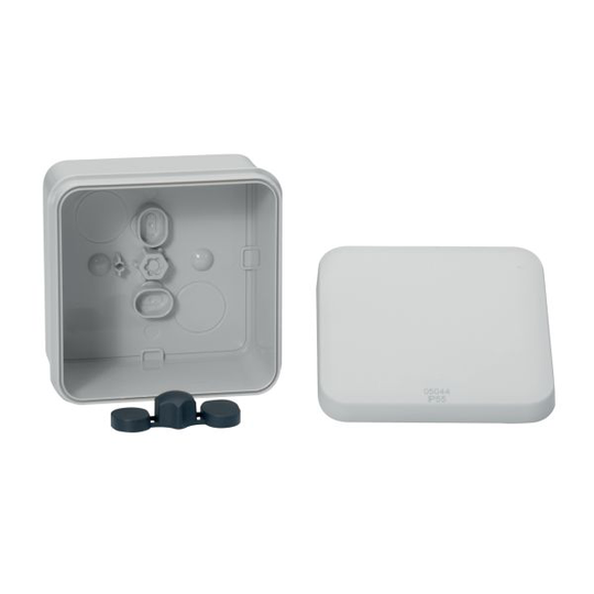 Schneider Electric IMT05064 Kopplingsdosa vit, klicklock 80x80x45 mm, slät