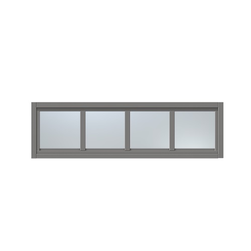 Överljus med spröjs Näs 10x5, Askgrå, Frostat glas