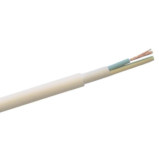 Nexans FQQ Installationskabel 3G1.5 mm² ledararea, vit 1 m, kapad