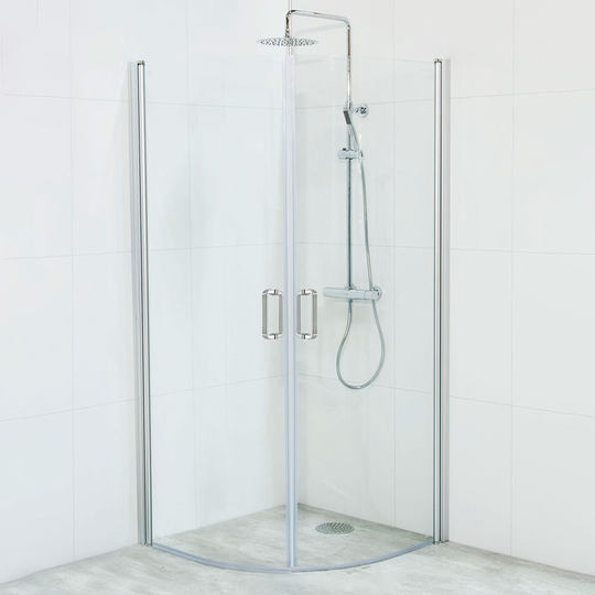 Duschvägg Adrum Duschhörn Rund 900 x 900 mm