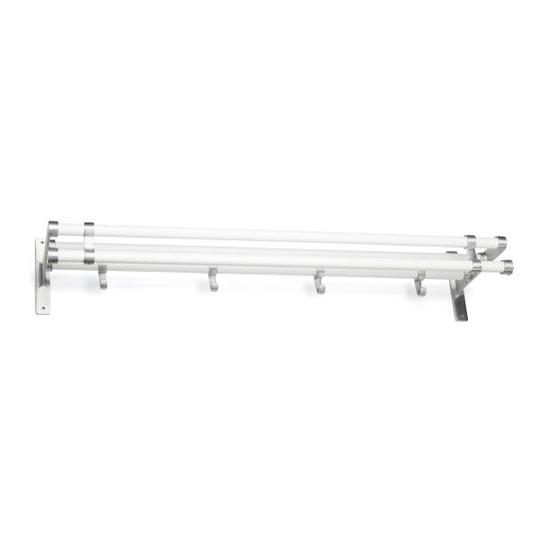 Habo Elegant Plus Hatthylla Aluminium/vit, 1000 mm