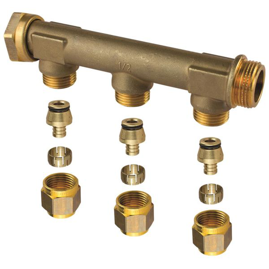 Uponor Aqua PLUS Fördelare 15 x 2,5 mm, G20 3-sticks