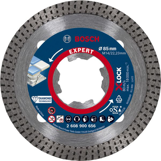 Bosch Expert Hardceramic Diamantkapskiva med X-LOCK. Ø 85 mm
