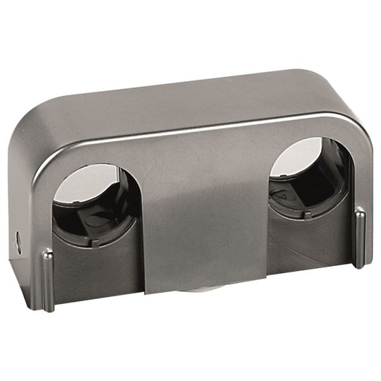 Faluplast Snap 14007 Rörklämma matt krom, 10-pack Dubbel