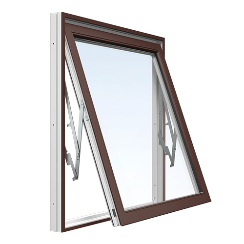Energi Aluminium Vridfönster 11, 11, Nötbrun