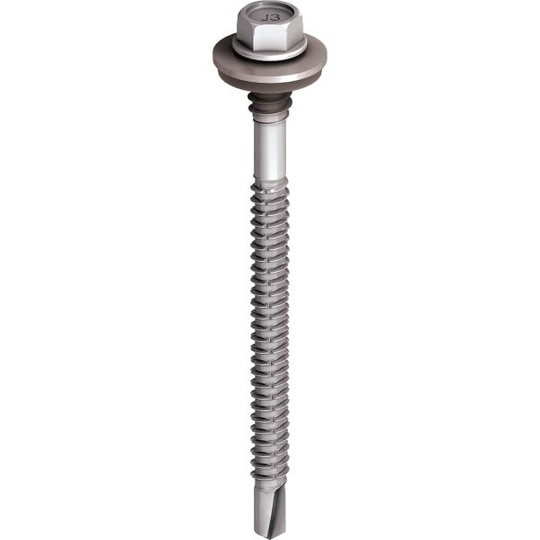 Ejot 312155/E19E Sandwichelementskruv rostfri, för stålprofiler, JT3-D 12H5,5/6,3 x 155 mm, 100-pack