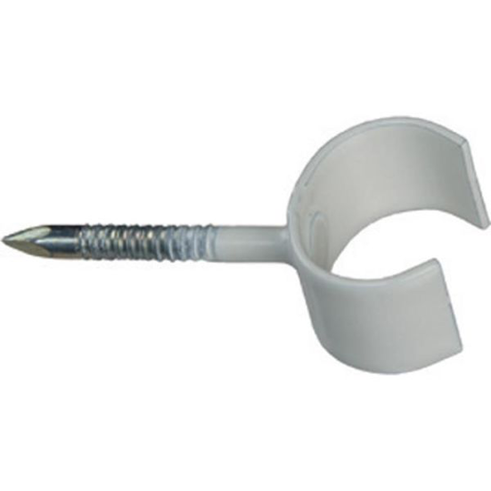 Schneider Electric TKK 10-14 V SKR25 Spikklammer 10-14 mm, vit, 100-pack Spiklängd 25 mm (skruvspik)