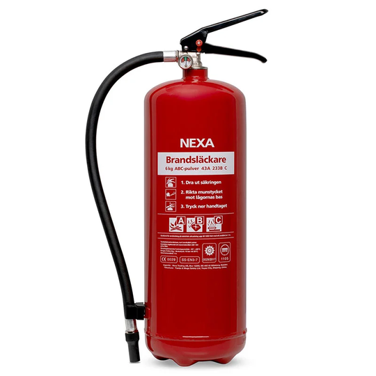 BRANDSLÄCKARE RÖD 6KG 43A NEXA