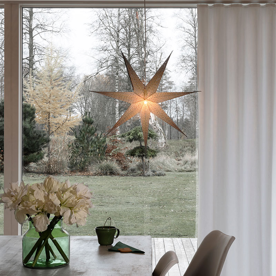 Pappersstjärna hängande 78cm 7-uddig 5901 Konstsmide