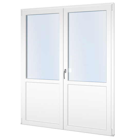 PVC Classic, inåtgående pardörr Fönsterdörr panel