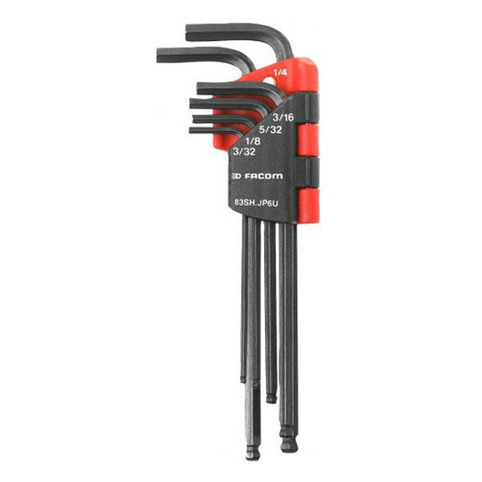 Facom 83SH.JU8 Insexnyckelsats 3/32"-3/8", 8 st. liten hållare