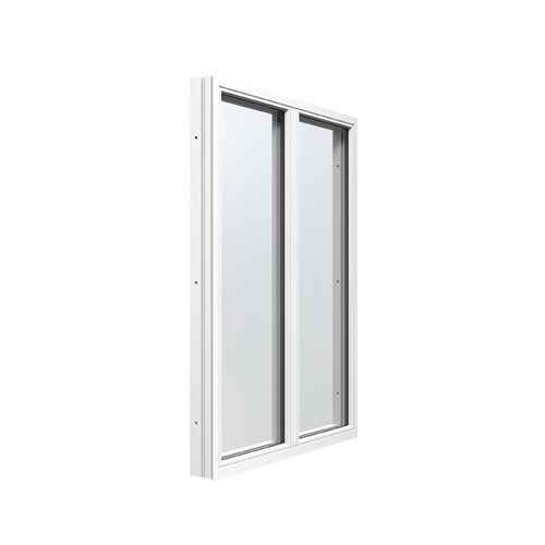 Energi Aluminium Fast fönster med mittpost 15, 15, Vit