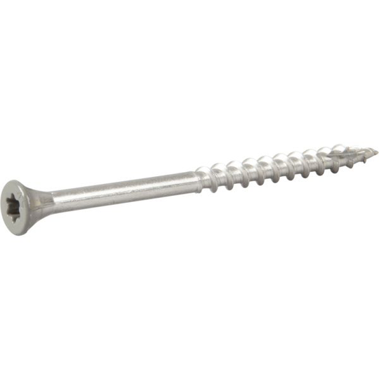 ESSVE 537265 Fasadskruv 4,4x65 mm, rostfri/syrafast A4, band. Ljusgrå, 250-pack