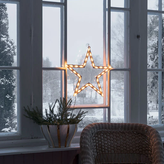 Fönstersiluett stjärna 35 LED 2164 Konstsmide