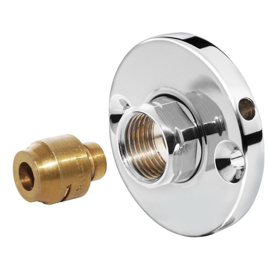 Vatette 8550651 Väggbricka krom 15 mm